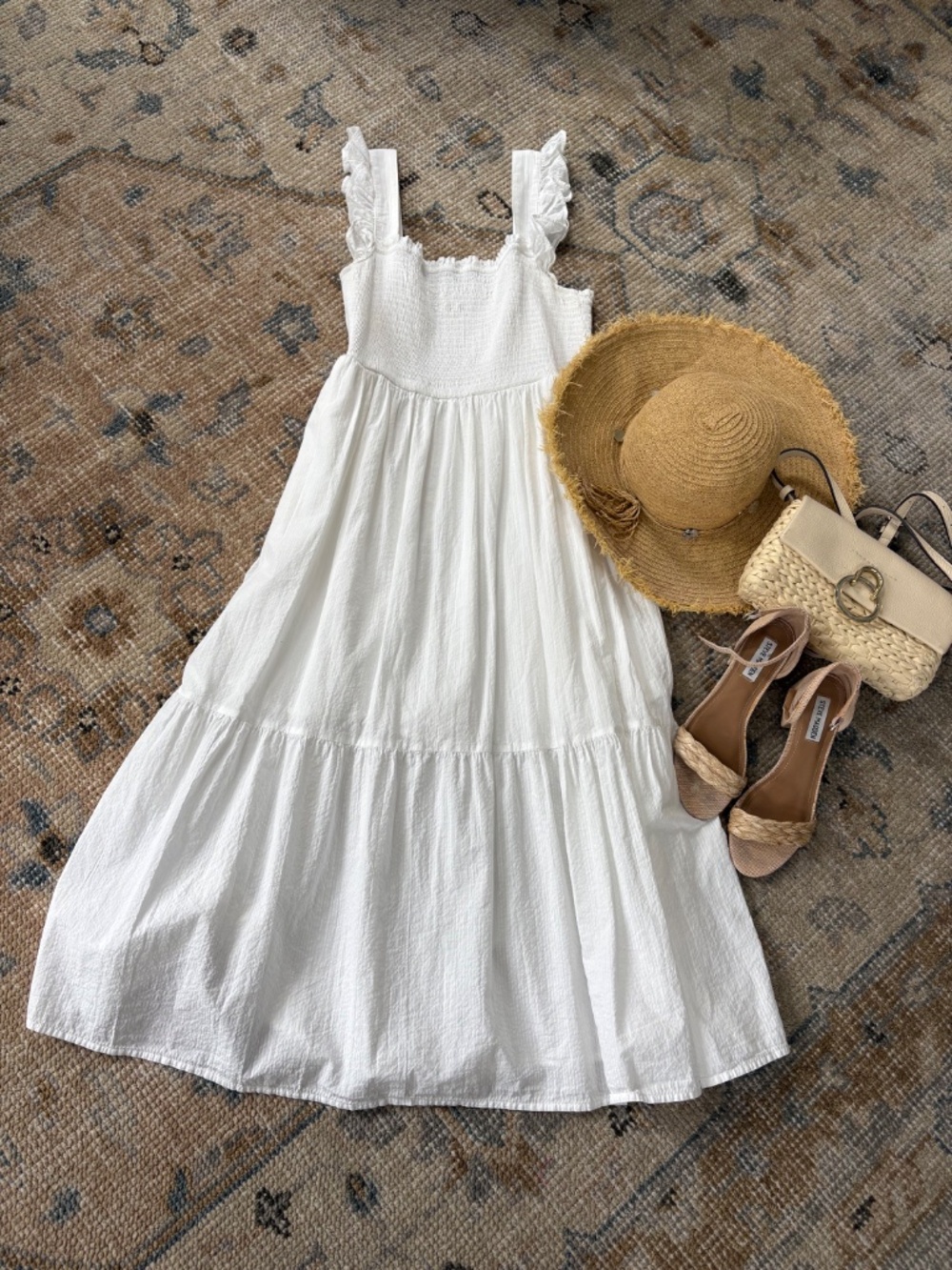 On 34th White Dress